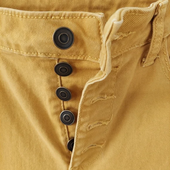 Time and Tru Women's Wide Leg Pants, Mustard Yellow, Size 8 - Picture 3 of 3